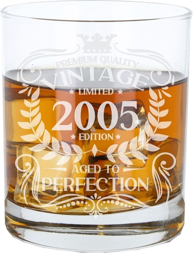 Pahar de whisky gravat „Învechit la perfecțiune”, mereu în arătând bine, cadou pentru bărbați de 73 de ani, vintage 1953