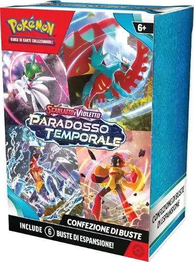 Pachet Booster Scarlet & Violet - Pokemon TCG Temporal Paradox (Pachet de 6 Booster-uri)