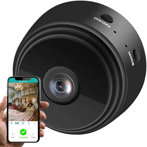 [E974] Mini cameră spion Full HD cu detectare Wi-Fi infraroșu
