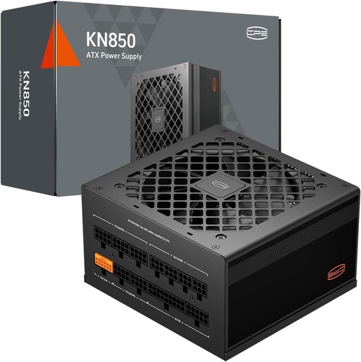 Sursă de alimentare complet modulară CPS, 850W ATX 3.1, certificată 80 Plus Gold, PCIe 5.1 12V-2×6, condensatoare japoneze, cabluri ultra-flexibile (KN850)