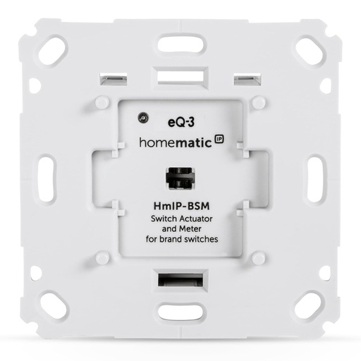 Actuator de măsurare a comutației Homematic IP Smart home pentru întrerupătoare de marcă, comută și dispozitive prin aplicație sau comandă vocală prin Amazon Alexa, 142720A0, 230V/50Hz/5A