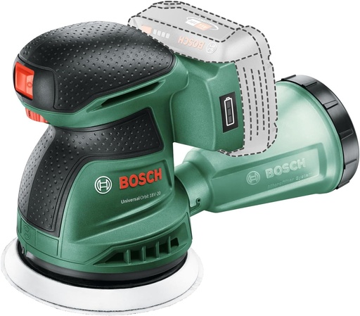 Șlefuitor orbital fără fir Bosch UniversalOrbit 18V-20 (șlefuirea suprafețelor din lemn de dimensiuni medii și mari, precum și a suprafețelor lăcuite și vopsite 125 mm; sistem de 18 volți; standard fără baterie)