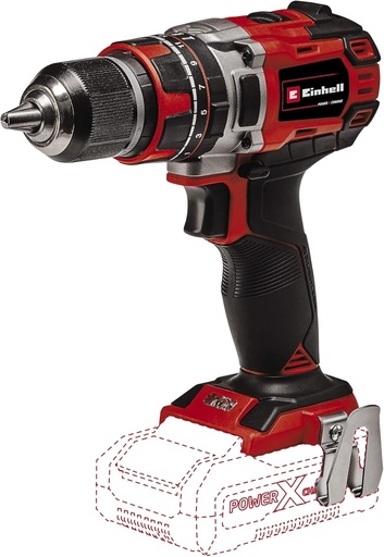 Mașină de găurit cu impact Einhell TE-CD 18/50 Li-i BL Solo Power X-Change (Li-ion, 18 V, 50 Nm, motor fără perii, angrenaj cu 2 trepte, mâner moale, furnizată fără baterie sau încărcător)
