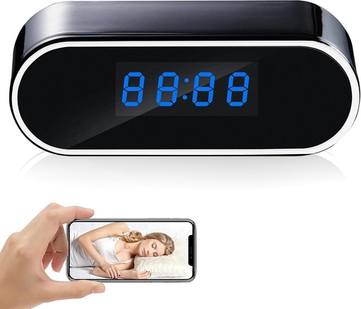 Cameră spion XAMOFAN 1080P Mini cameră de supraveghere WiFi - Cameră spion ascunsă de interior cu unghi de 150grade și telecomandă discretă, suportă vedere nocturnă și detectare mișcare