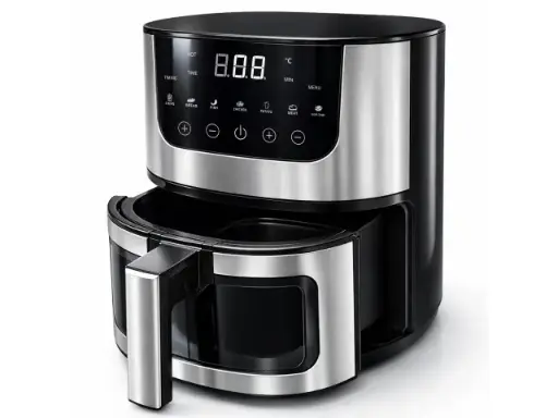 Friteuză cu aer cald de 7 litri, 1500 W, Airfryer 7 în 1, cu fereastră de vizualizare, 7 programe, grill, coacere, menținere la cald, economisire de energie