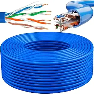Cablu de rețea UTP CAT 5E 300m pereche torsadată / Cablu de rețea externă UTP PE solid Cat 5e 300m