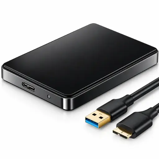 Carcasă pentru hard disk SSD, USB 3.0, 2,5 inch, SATA 3, HDD de 7 mm, carcasă externă pentru hard disk, cutie portabilă pentru hard disk pentru desktop și mobil