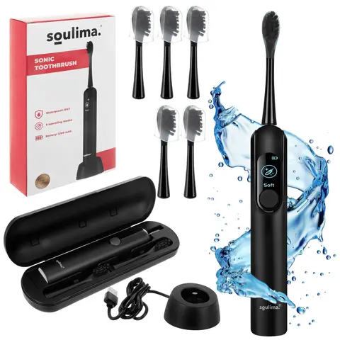[00026851] Periuță de dinți sonică Soulima 26851 neagră