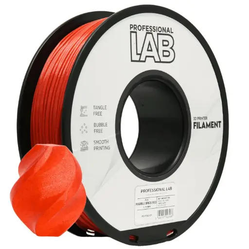 Filament imprimanta 3D PLA Marble Brick Red - Prof. Lab 1.75mm 1KG
