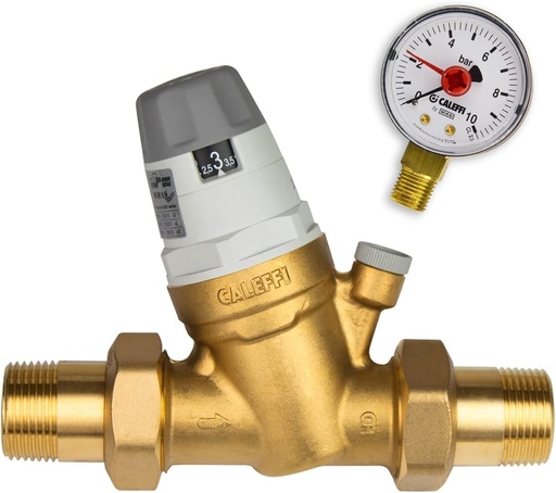 Regulator de presiune Caleffi K12863-002 535051, Alamă, 3/4 Zoll DN20