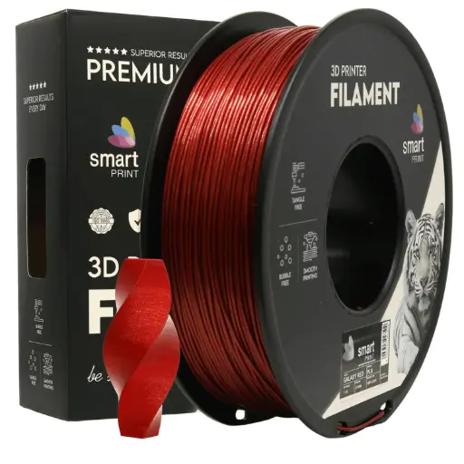 Filament imprimanta 3D PLA Galaxy Red - Smart Print 1.75mm 1KG