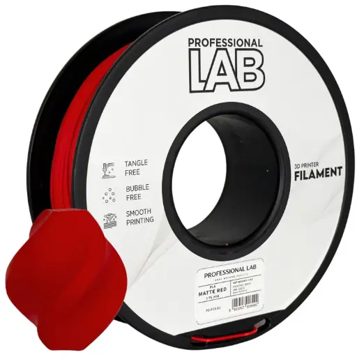 Filament imprimanta 3D PLA Matte Red - Prof. Lab 1.75mm 1KG