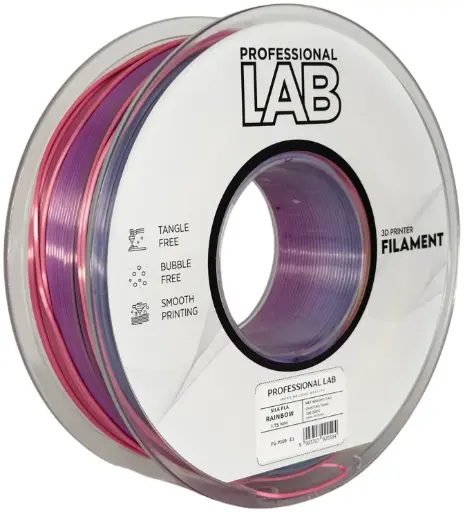 Filament imprimanta 3D Silk PLA Rainbow - Prof. Lab 1.75mm 1KG