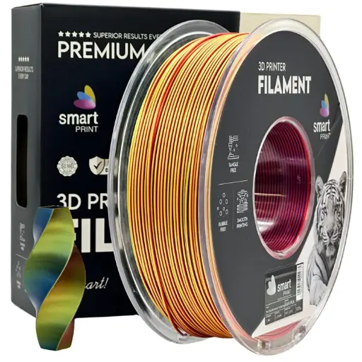 Filament imprimanta 3D Silk PLA Tri Color Sunset Horizon - Smart Print 1.75mm 1KG