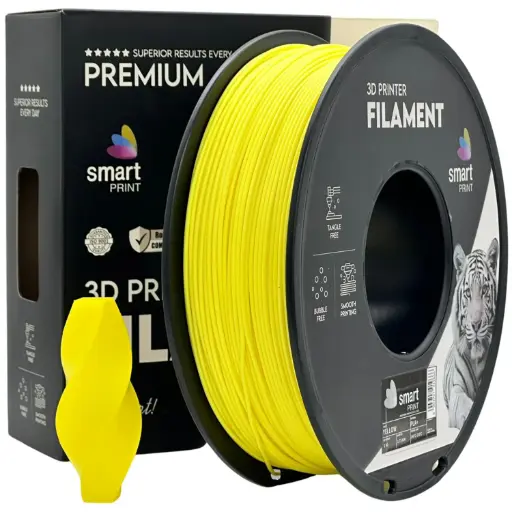 Filament imprimanta 3D PLA+ Yellow - Smart Print 1.75mm 1KG
