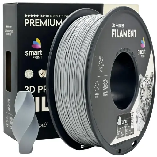 Filament imprimanta 3D PLA+ Gray - Smart Print 1.75mm 1KG
