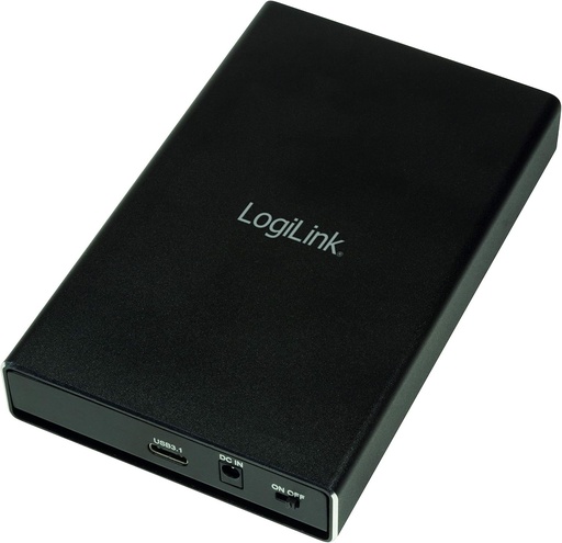 Carcasă pentru unități de stocare RAID Logilink UA0297 cu 2 sloturi (2 x SSD M.2), suport RAID, pentru SSD-uri M.2 SATA, USB 3.1 Gen2, negru