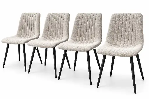 Set 4 scaune dining bej - Texas
