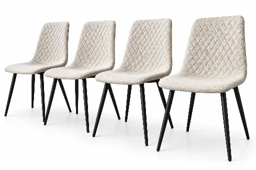 Set 4 scaune dining bej - Nevada 