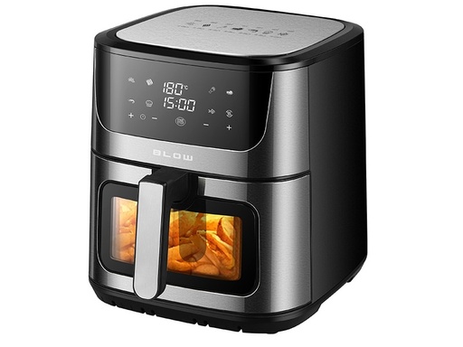 [44-600] Friteuză cu aer cald Blow 8 l, 2500 W, Rapid Air, două rezistențe, 8 programe, panou tactil, timer