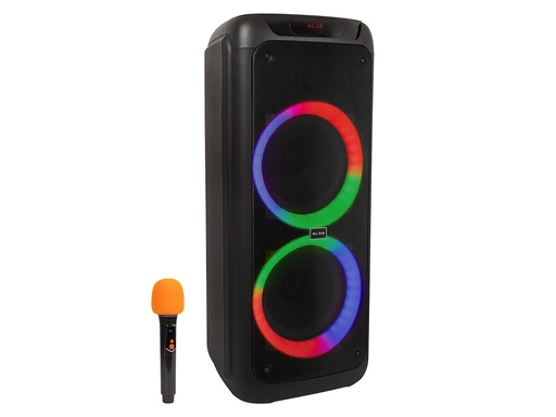 [30-395] Boxă activă Bluetooth 5.3 Blow Infinity 10", 300 W, karaoke cu microfon wireless, iluminare LED, TWS