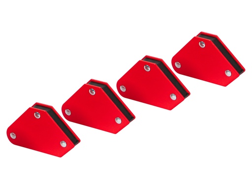 [53-375] Set 4 echere magnetice mini pentru sudură, unghiuri 45°, 90°, 135°, forță de reținere 4,5 kg
