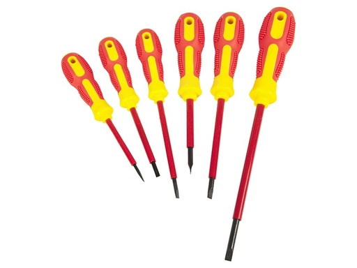 [5205] Set 6 șurubelnițe plate, diametre 2,5–6,5 mm, lungimi tijă 50–150 mm, pentru atelier și casă