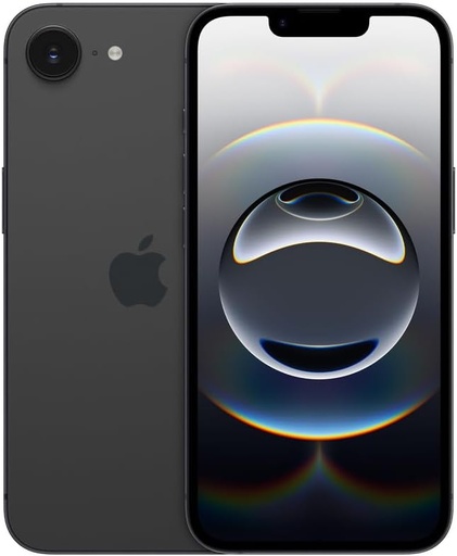 iPhone 16e 256 GB: Proiectat pentru Apple Intelligence, cip A18, durata de viață a bateriei, cameră Fusion de 48 MP, ecran Super Retina XDR de 6,1 inchi; Negru