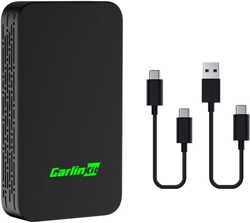 Carlinkit 5.0 Wireless CarPlay și Android Auto 2 în 1, potrivit pentru auto cu Apple CarPlay și Android Auto, conversie Wired CarPlay în Wireless, Wired AA în Wireless Android Auto