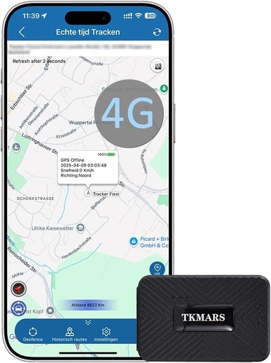 TKMARS TK913 Mini GPS Tracker, baterie 1500mAh, dispozitiv magnetic de urmărire, funcționează prin SMS/APP/platformă web fără abonament, transmițător GPS cu diverse moduri de alarmă, potrivit pentru mașină/valiză/copii
