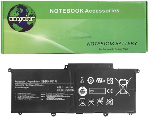 baterie de schimb amsahr PLXN4AR-02 pentru Samsung AA-PBXN4AR, AA-PLXN4AR, 900X3C-A02DE (7,5 V, 44 Wh, 5880 mAh) negru
