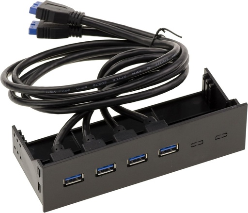 KALEA-INFORMATIQUE Panoul frontal 4 porturi USB 3.0 pentru Slot Bay de 5,25" USB3 Superspeed 5G
