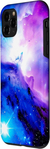 Husa pentru iPhone 11 Pro Galaxy Nebula Space Universe Stars Galaxy Purple Blue