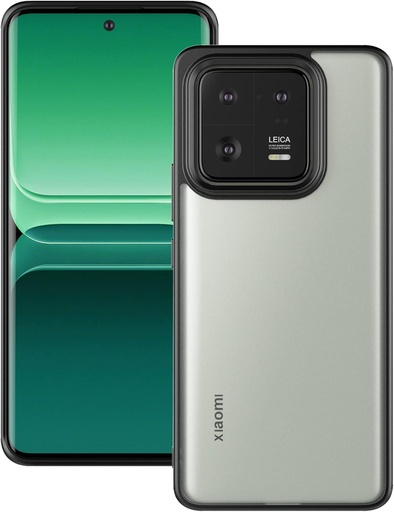 Husă Eastcoo Slim Fit pentru Xiaomi 13 Pro, [Spate PC matat+bumper TPU negru moale] Husă de protecție ușoară și rezistentă la șocuri pentru Xiaomi 13 Pro, negru