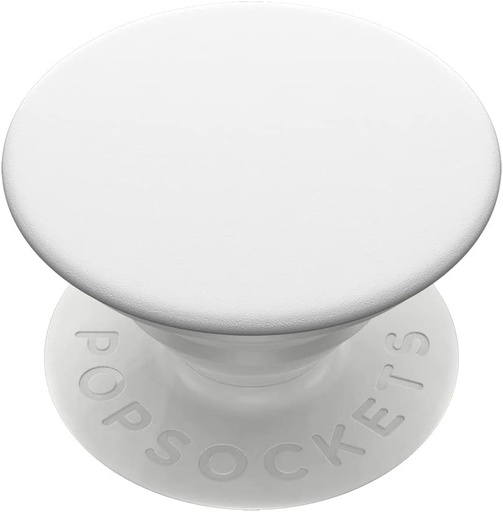 PopSockets PopGrip - Suport si maner pentru smartphone si tableta cu partea superioara interschimbabila - alb