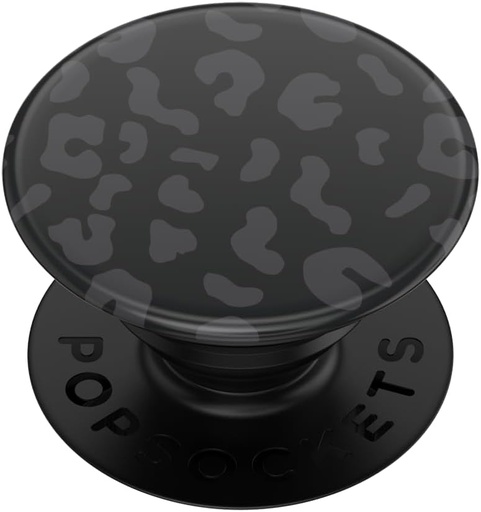 PopSockets PopGrip Stand și mâner extensibil cu un blat interschimbabil pentru telefoane și tablete - Leopard of the Night, 1 număr