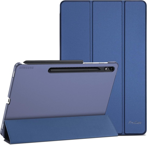 Husa ProCase pentru Galaxy Tab S7 FE 2021/ Tab S8 Plus 2022/Tab S7 Plus 2020 12,4 inchi, husa de protectie ultra usoara pentru Galaxy Tab S8+2022/S7 FE 2021/S7+2020 de 12,4 inchi, bleumarin