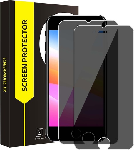Protector de ecran de confidentialitate Bodyguard pentru 2 pachete pentru sticla securizata pentru iPhone 6/6s/7/8/SE 2020, 2.5D Edge de inalta rezolutie, anti-zgarieturi, anti-ulei Protector de ecran de confidentialitate pentru iPhone 6/6s/7/8/SE 2020