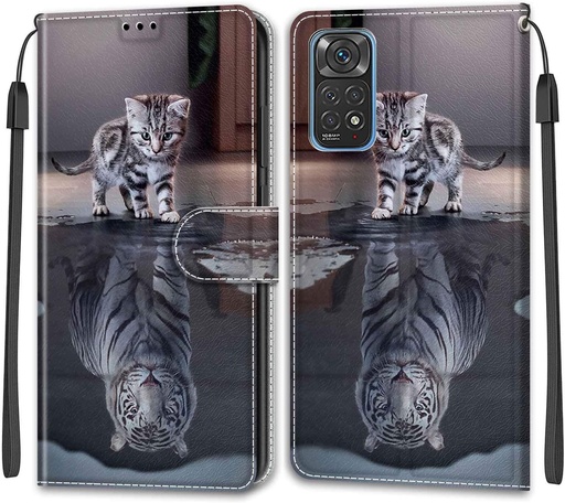 Husa pentru Xiaomi Redmi Note 11 Global/Note 11S Global Husa, cu [Functie Stand] si [2 sloturi pentru card] Husa din piele PU compatibila cu Xiaomi Redmi Note 11 Global/Note 11S Global
