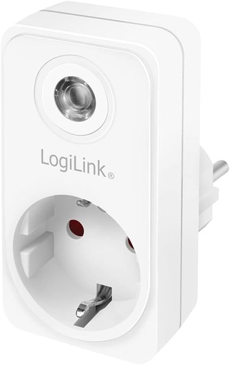 Adaptor priză LogiLink (1x contact de protecție CEE 7/3) cu senzor crepuscular