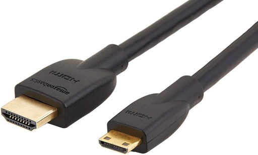 Notiuni de baza Amazon - Cablu mini HDMI (sursa) la HDMI de mare viteza, 1,8 m, negru