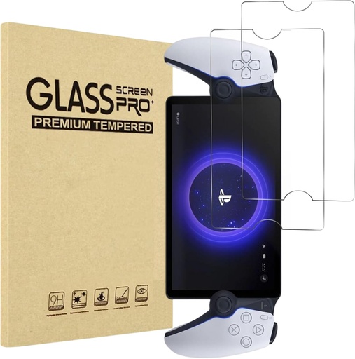 PHONILLICO Sticlă securizată pentru Sony Playstation PS5 Portal [2-pachet] Protector ecran PS Portal Sticlă securizată Film de protecție anti-zgârieturi