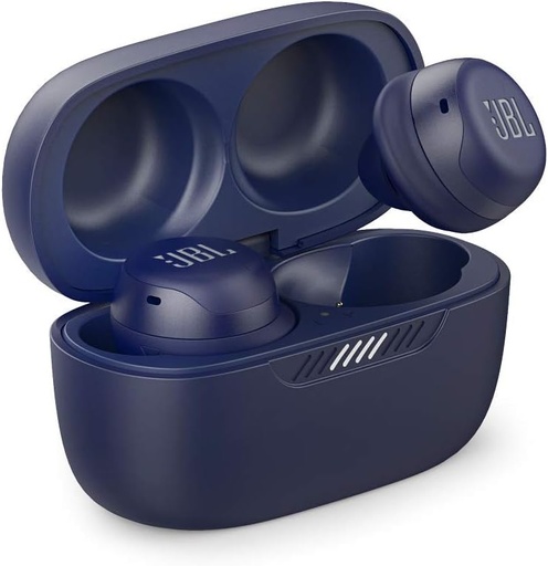 JBL Live Free NC+ TWS; Căști Bluetooth fără fir, impermeabile, cu carcasă de încărcare, în albastru