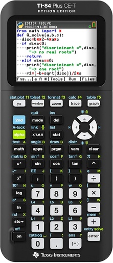 TEXAS INSTRUMENTS TI-84 Plus CE-T Python Edition mașină grafică rekenmachine