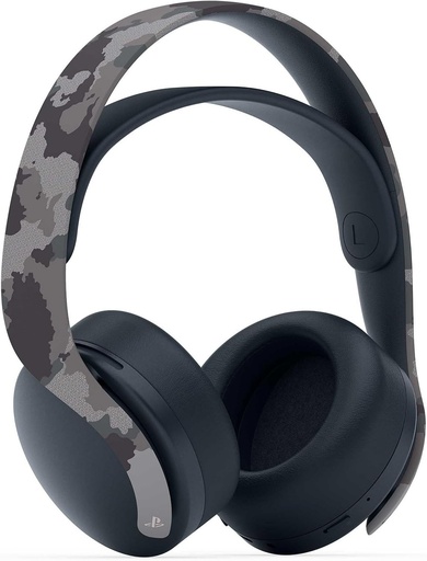 Sony Playstation, Căști fără fir Pulse 3D 5, Audio 3D, Bluetooth, Compatibil cu PS5, Culoare: Gri camuflaj