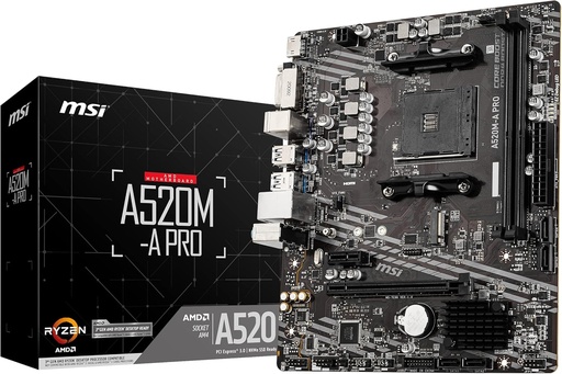 Placa de baza MSI A520M-A PRO, Micro ATX