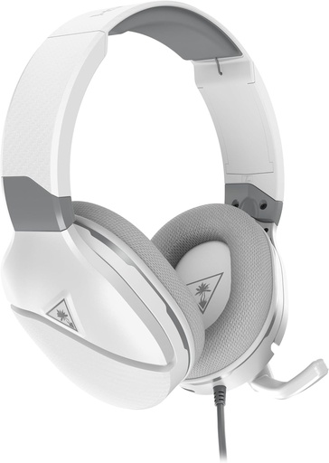 Casti pentru jocuri Turtle Beach Recon 200 Gen 2 alb cu amplificator - PS5, PS4, Xbox Series X|S, Xbox One, Nintendo Switch si PC