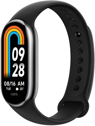 Xiaomi Mi Smart Band 8 - Bratara de activitate, display AMOLED, monitorizare ritm cardiac, 190 mAh, 150+ moduri sport, pana la 16 zile de viata a bateriei, negru