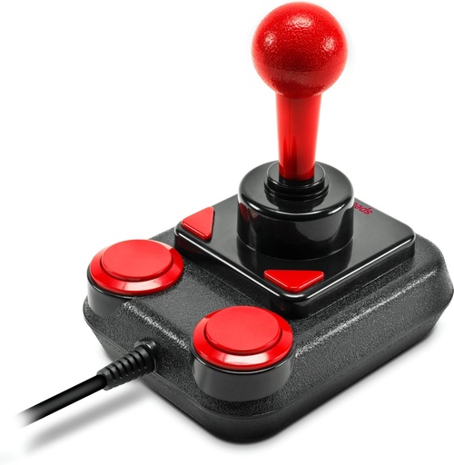 Speedlink COMPETITION PRO EXTRA USB Joystick - Joystick digital cu DirectInput și microcomutatoare, negru-roșu