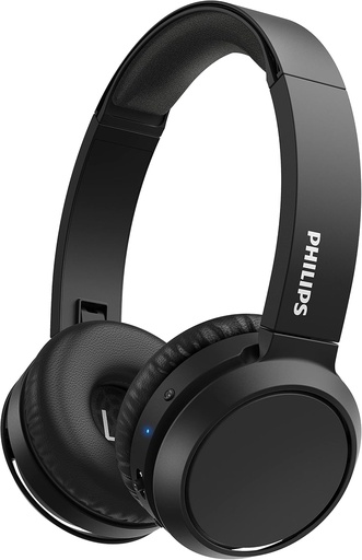 Căști Bluetooth PHILIPS H4205BK/00 cu buton de amplificare a basului, Bluetooth, 29 de ore de redare, funcție de încărcare rapidă, izolare la zgomot, pliabile, negru (negru)